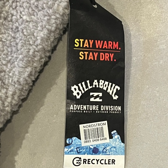 NWT Billabong Boundary Tombstone Fleece Sherpa Adventure Division Men's Medium - Picture 6 of 9